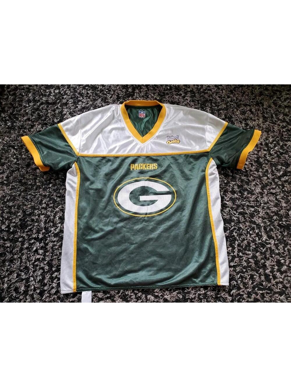 Green Bay Packers Flag Football Jersey Adult XXL Reversible  NFL  Cheetos